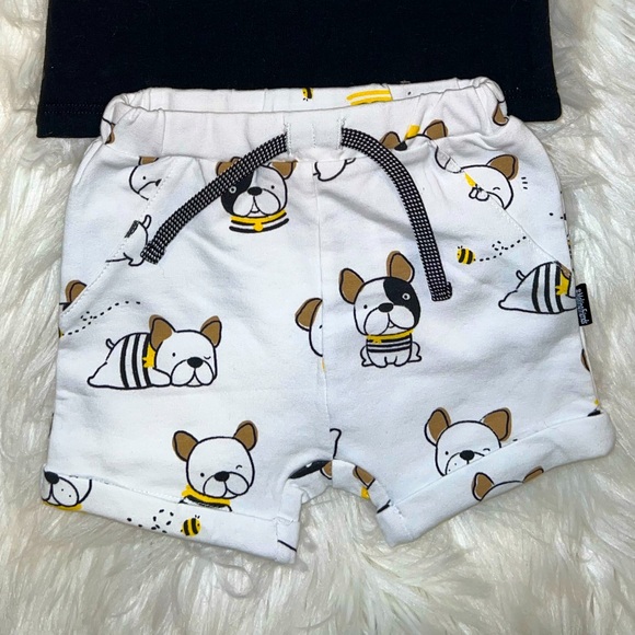 Mayoral Black Dog Graphic T-Shirt and Shorts Set NWT 3M - 6M or “4-6M” baby boy - Picture 7 of 8